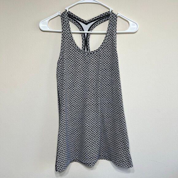 Lululemon Racerback Tank II Monochromatic Black and White Tank 4 - Picture 1 of 6